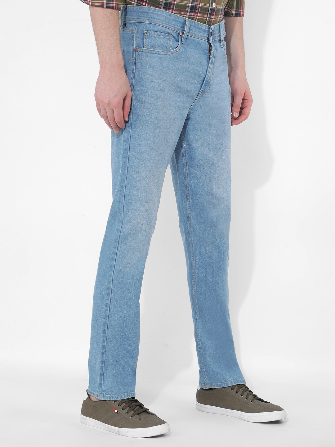 Numero Uno Men Solid Blue Jeans